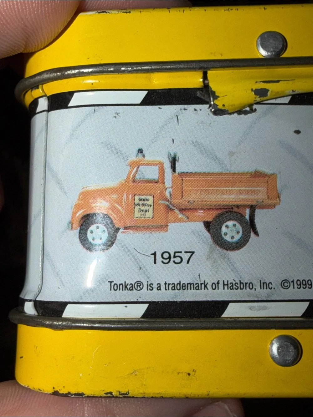 Tonka Toys Hasbro 1999 Mini Lunchbox Storage Collectible 90’s Vintage Used Pre O